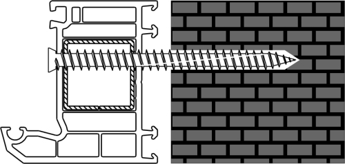 Vis de pose - tête fraisée