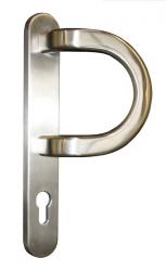 Front door knob for the exterior, made of stainless steel