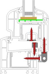 Beschlagschraube Reparaturschraube, Eck- und Scherenlager