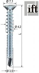 Stay and corner, lock plate drilling screw