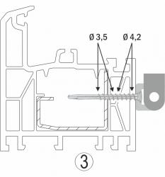 Vis autoforeuse pour paumelle et palier de compas