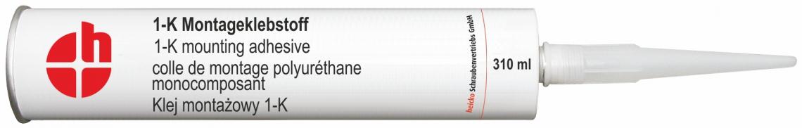 1K-assembly adhesive