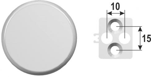 Balcony door handle PVC grip plate