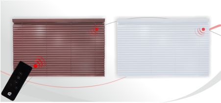 Venetian blinds wooden look