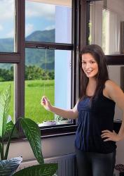 Roller blind fly screen kit