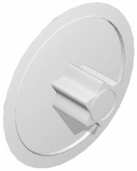 Abdeckkappe für Schrauben mit TX30-Antrieb, reinweiß, RAL 9010 ( 100 ST ) reinweiß, RAL 9010 | TX30