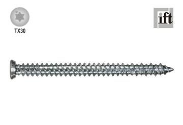 Fensterrahmenschraube, Senkkopf TX30, verzinkt blau, verschiedene Abmessungen 