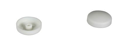 Abdeckkappe mit Stift, reinweiß RAL 9010 ( 100 ST ) reinweiß, RAL 9010 | Standard