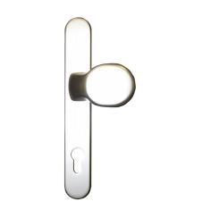 Haustürknauf außen, Aluminium galvanisch beschichtet, silber F1, mit Fixiernocken 246 mm ( 1 ST ) silber F1