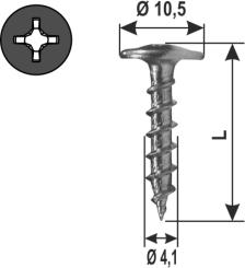Alufensterbankschraube A2, mit angepresster Scheibe, verschiedene Abmessungen und Farben 