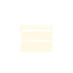 Balkontürgriff eckig für den Außenbereich, cremeweiß RAL 9001 70x50x12 mm ( 10 ST ) cremeweiß, RAL 9001