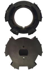 Adapter-Set, 63 mm Rundwelle, für Motoren mit Ø 35 mm und Ø 45 mm ( 1 SET ) 63 mm | 35 mm