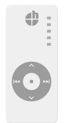 5-Kanal Handfunksender, inkl. Batterie, 433,92 MHz, weiß ( 1 ST ) 