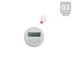 1-Kanal Sender mit Sonnensensor und Timer-Funktion, transparentem Saugnapf, inkl. Knopfzelle, 433,92 MHz, weiß ( 1 ST ) 