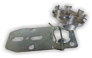 Universal Motorlager für Rohrmotoren mit klippbarem Motorkopf mit Notabrollfunktion, höhenverstellbar ( 1 ST ) 