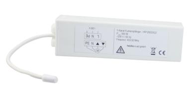 Funkempfänger, extern für Rollladenmotor, 230 V/AC, 433,92 MHz, weiß ( 1 ST ) 