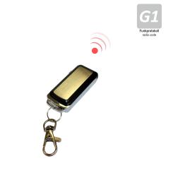 3-Kanal Mini-Handfunksender als Schlüsselanhänger, inkl. Batterie, 433,92 MHz, schwarz / Edelstahl ( 1 ST ) 