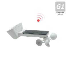 Sender mit Sonnen- und Windsensor für Markisen, inkl. Batterie, weiß ( 1 ST ) 