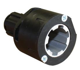 Übergangsstück für die Hinderniserkennung für HREBH und HREFBH Motoren, schwarz ( 1 ST ) 