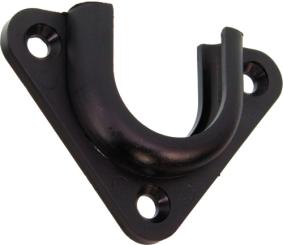 Anschraublagerschale aus Kunststoff, schwarz ( 1 ST ) 