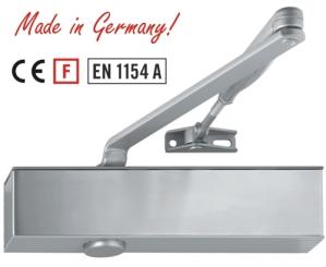 Türschließer mit Scherengestänge, Schließkraft stufenlos 1-5, silber RAL 9006 243x41x56 mm ( 1 ST ) 