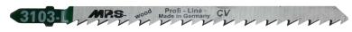 Stichsägeblatt, CV-Stahl, AL=110 mm, 6 ZpZ, Stärke:1,45 mm, Holz / Kunststoff 6-100 mm GL=132 mm ( 5 ST ) 
