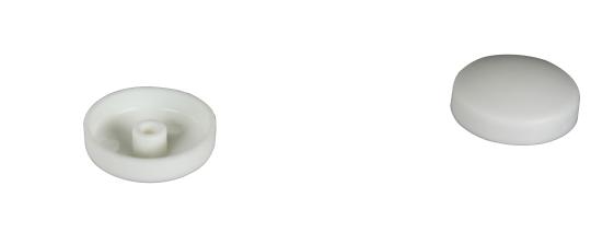 Abdeckkappe mit Stift, reinweiß RAL 9010 ( 100 ST ) reinweiß, RAL 9010 | Standard