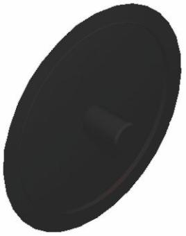 Abdeckkappe für Lochkopfschrauben, graubraun RAL 8019 2.5x15 ( 500 ST ) graubraun, RAL 8019