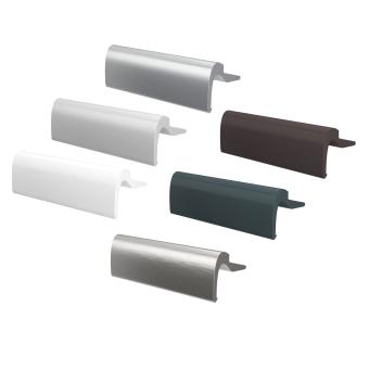 Aluminium-Balkontürgriff, verdeckte Verschraubung, mit oder ohne Schrauben, verschiedene Farben 