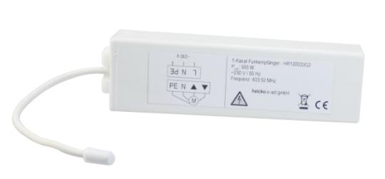 Funkempfänger, extern für Rollladenmotor, 230 V/AC, 433,92 MHz, weiß ( 1 ST ) 